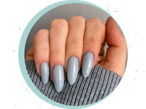 Nails result with beautifully finished nails