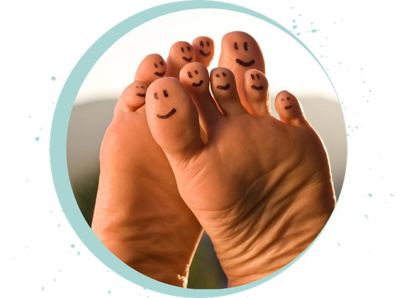 Callus Peel result with visibly smooth and soft feet