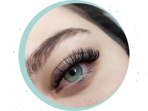 Lashes & Brows result with perfectly framed eyes